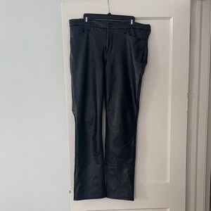Black Pleather Trousers